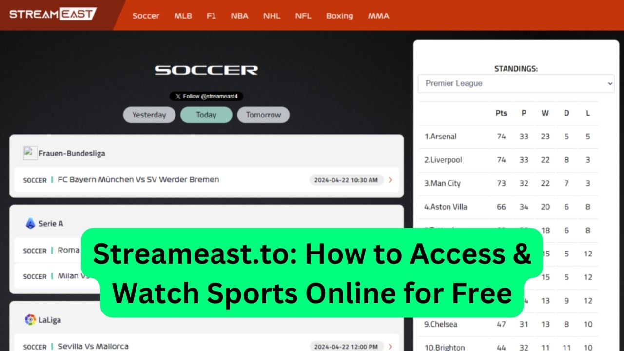 Streameast.to: How to Access & Watch Sports Online for Free